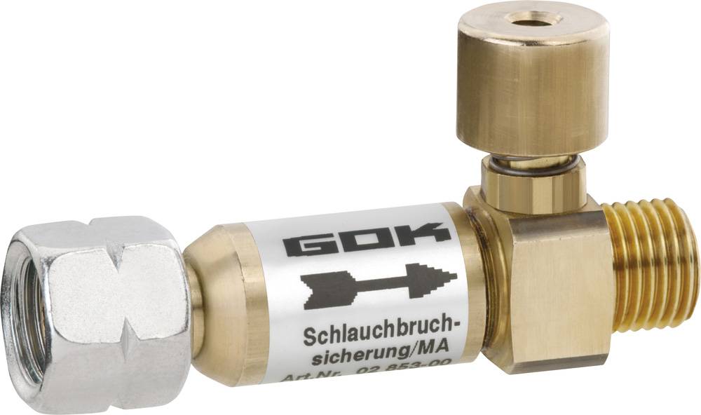 GoK Schlauchbruchsicherung SBS/MA 50mbar 1,5kg/h G1/4LH UEM x G1/4LH-KN