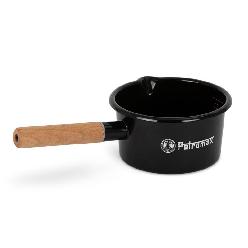 Petromax Emaille Stieltopf schwarz 1 Liter 