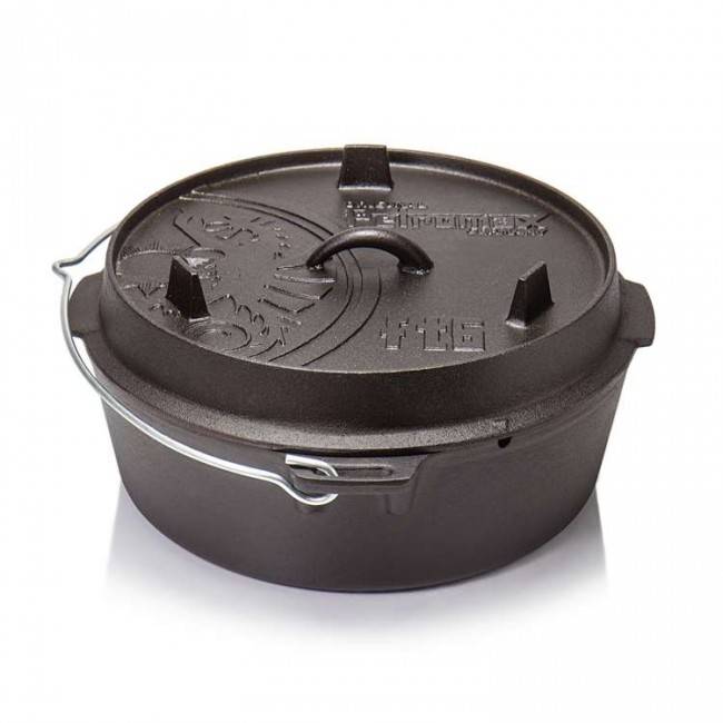 Petromax Feuertopf ft6 (Dutch Oven) planer Boden (ohne Füße) 