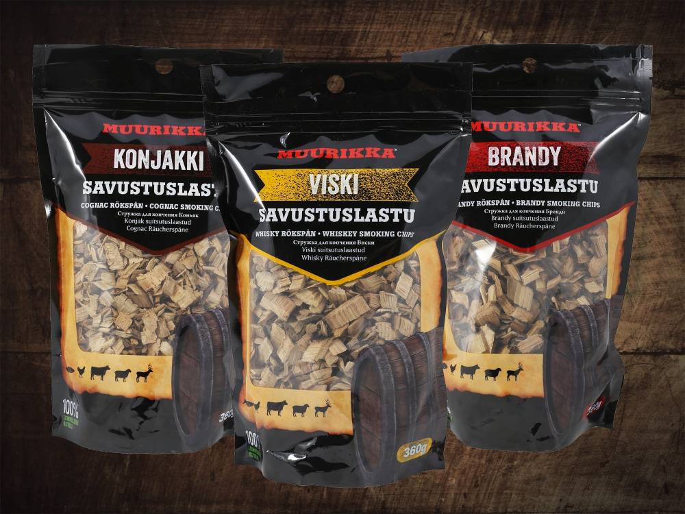 MUURIKA Smoking Chunks - Whiskey, 360g, Herkunft : Spanien