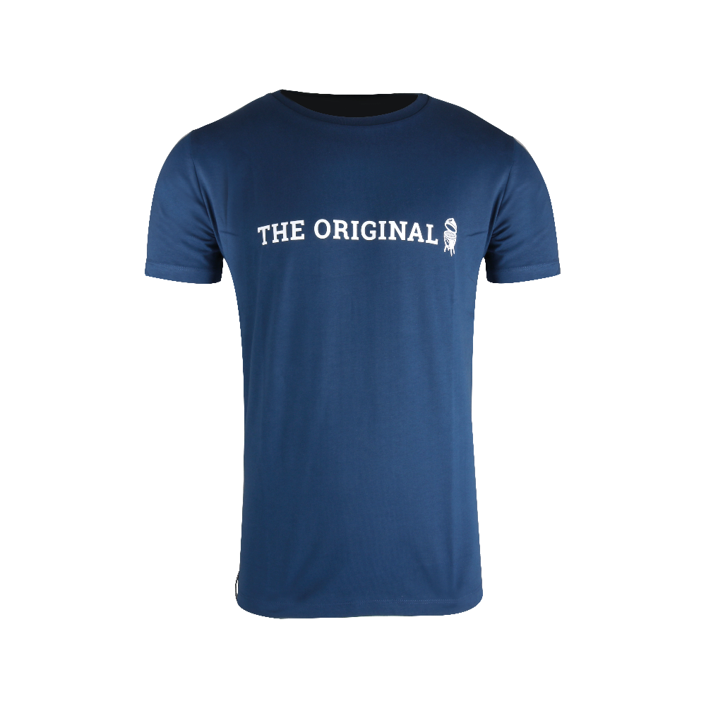 BIG GREEN EGG T-SHIRT THE ORIGINAL - BLUE - LARGE 